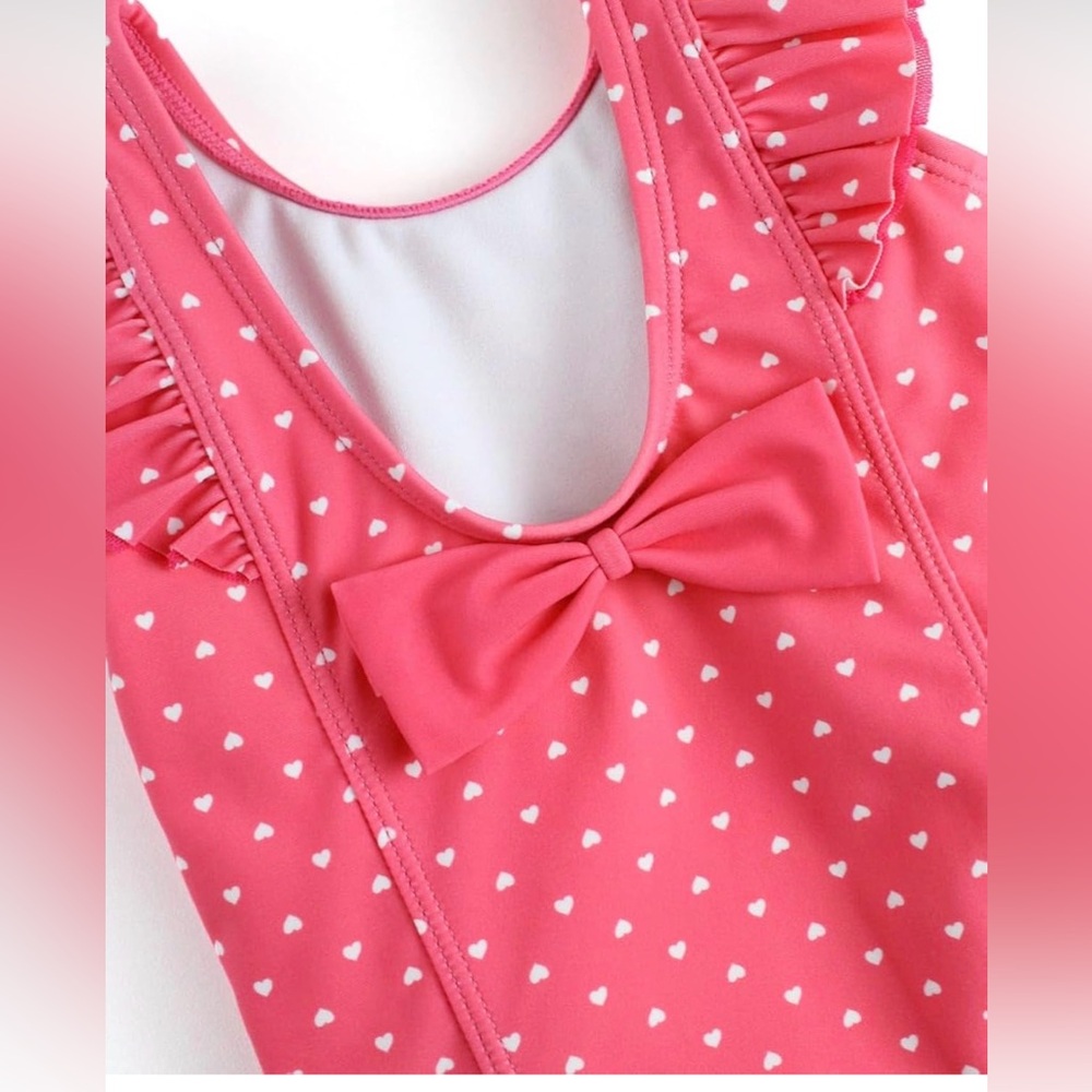 Ruffle Butts Pink Polka Dot Swimsuit - Picture 4 of 8